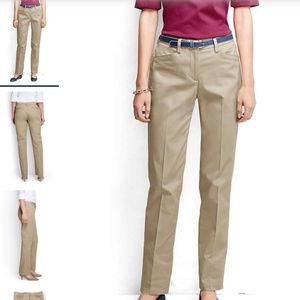 NWT Women's Khaki Straight Leg Chino Pants